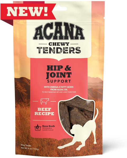 ACANA Chewy Beef with Hip & Joint Support Strips Dog Treats