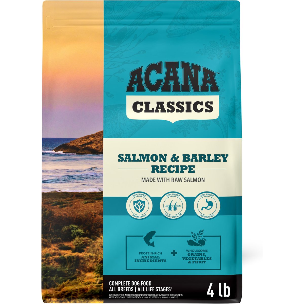 ACANA Classics Salmon & Barley Dry Dog Food, 4-lb bag
