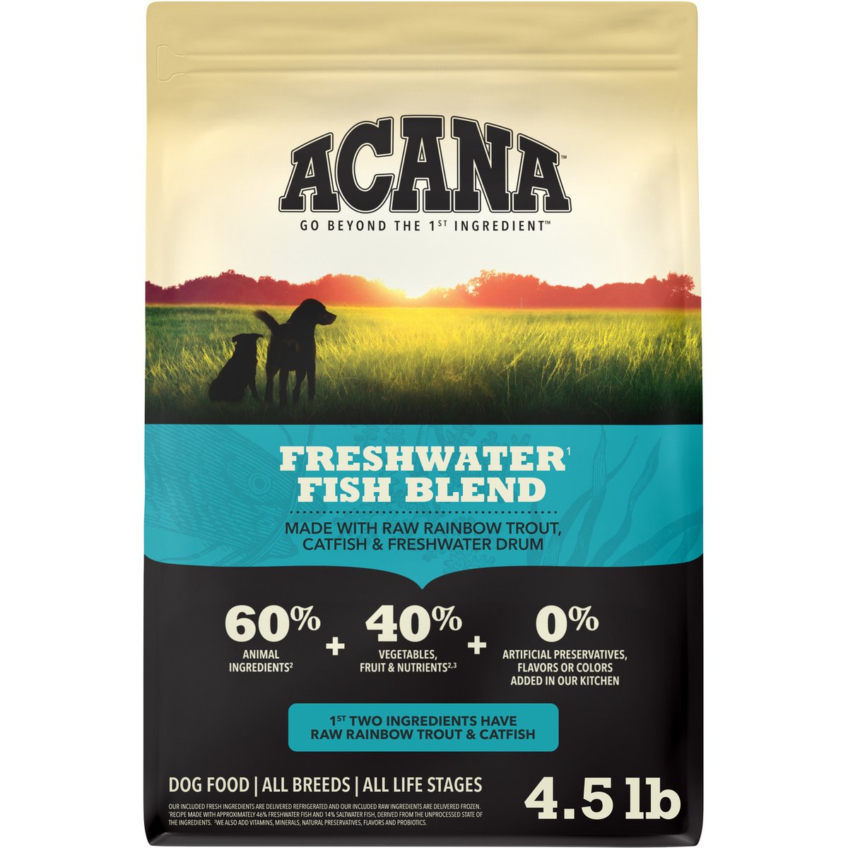 ACANA Heritage Freshwater Fish Formula Dry Dog Food, 4.5-lb bag