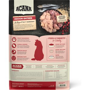 ACANA Indoor Entree Chicken Turkey Whole Herring & Rabbit Dry Cat Food, 10-lb bag