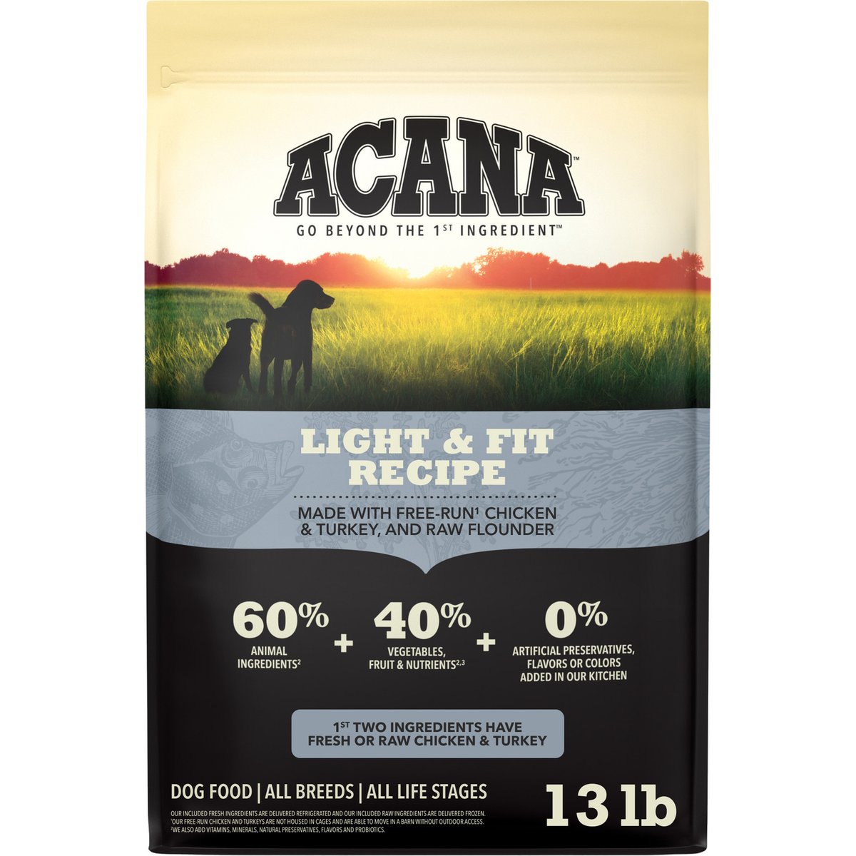 ACANA Light & Fit Grain-Free Dry Dog Food, 13-lb bag