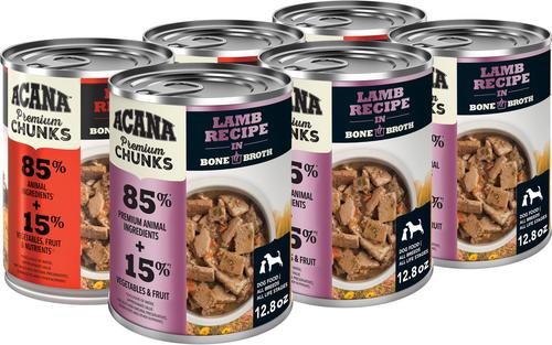 ACANA Premium Beef & Lamb Chunks in Bone Broth Variety Pack Grain