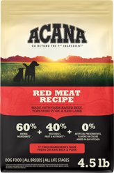 ACANA Premium Chunks Beef Recipe in Bone Broth Wet Food + Red Meat Recipe Dry Dog Food slide 2 of 9