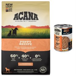 ACANA Premium Pate Puppy Recipe in Bone Broth Wet Food + Puppy Recipe Dry Puppy Food