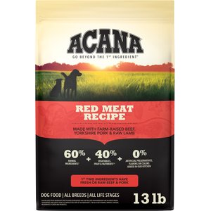 ACANA Red Meat Grain-Free Dry Dog Food, 13-lb bag