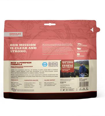 Show full view: ACANA Red Meat Recipe Dry Food + Singles Beef & Pumpkin Formula Freeze-Dried Dog Treats slide 7 of 8