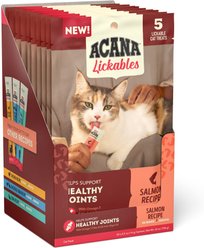 ACANA Salmon Natural Recipe Lickable Cat Treats, 2.5-oz pouch, 50 count bundle 