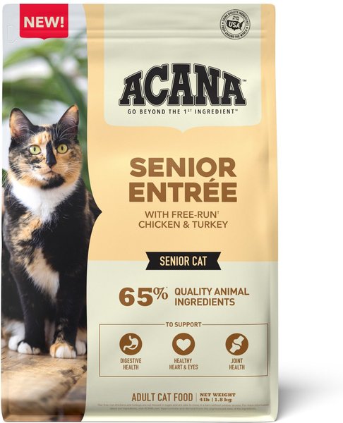 ACANA Senior Entrée Free-Run Chicken & Turkey Dry Cat Food
