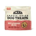 ACANA Singles Beef & Pumpkin Formula Grain-Free Freeze-Dried Dog Treats, 1.25-oz bag