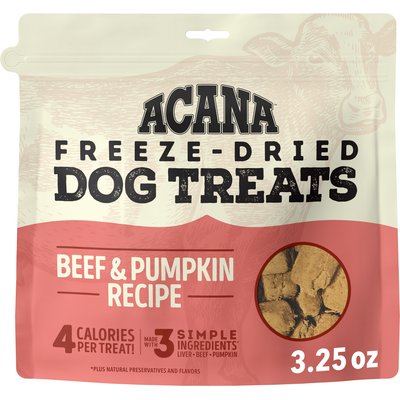 ACANA ACANA Singles Beef & Pumpkin Grain-Free Limited Ingredients & Freeze-Dried Dog Treats, 3.25-oz bag