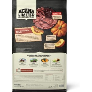 ACANA Singles Limited Ingredient Beef & Pumpkin Grain-Free High-Protein Dry Dog Food, 22.5-lb bag
