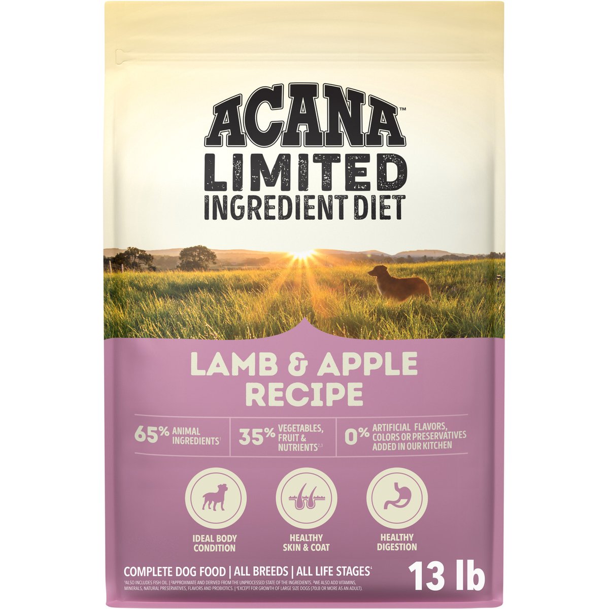 ACANA Singles Limited Ingredient Lamb & Apple Grain-Free High-Protein Dry Dog Food, 13-lb bag