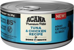 ACANA Tuna + Chicken in Bone Broth Wet Food + Wild Atlantic Dry Cat Food slide 2 of 8