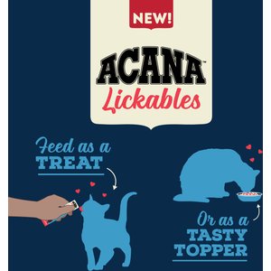 ACANA Variety Pack Lickables Cat Treats, 0.5-oz tube, 8 count