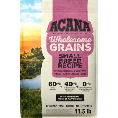 ACANA ACANA Wholesome Grains Small Breed Real Chicken Eggs & Turkey Dry Dog Food, 11.5-lb bag