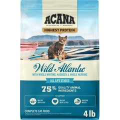 ACANA Wild Atlantic Saltwater Fish with Freeze-Dried Liver Grain-Free Dry Cat Food, 4-lb bag
