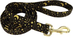 Accent Fashion Metallic Dog Leash, Bright Black Galaxy, 6-ft long, 1-in wide