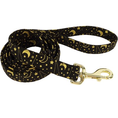 Accent Fashion Accent Fashion Metallic Dog Leash, Bright Black Galaxy, 6-ft long, 5/8-in wide