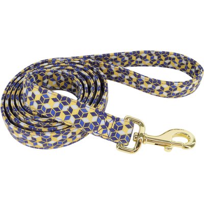 Accent Fashion Accent Fashion Metallic Dog Leash, Delicate Pink Flowers, 6-ft long, 5/8-in wide