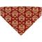 Show in main carousel: Accent Fashion Metallic Over the Collar Dog Bandana, Royal Burgundy Crowns slide 2 of 3