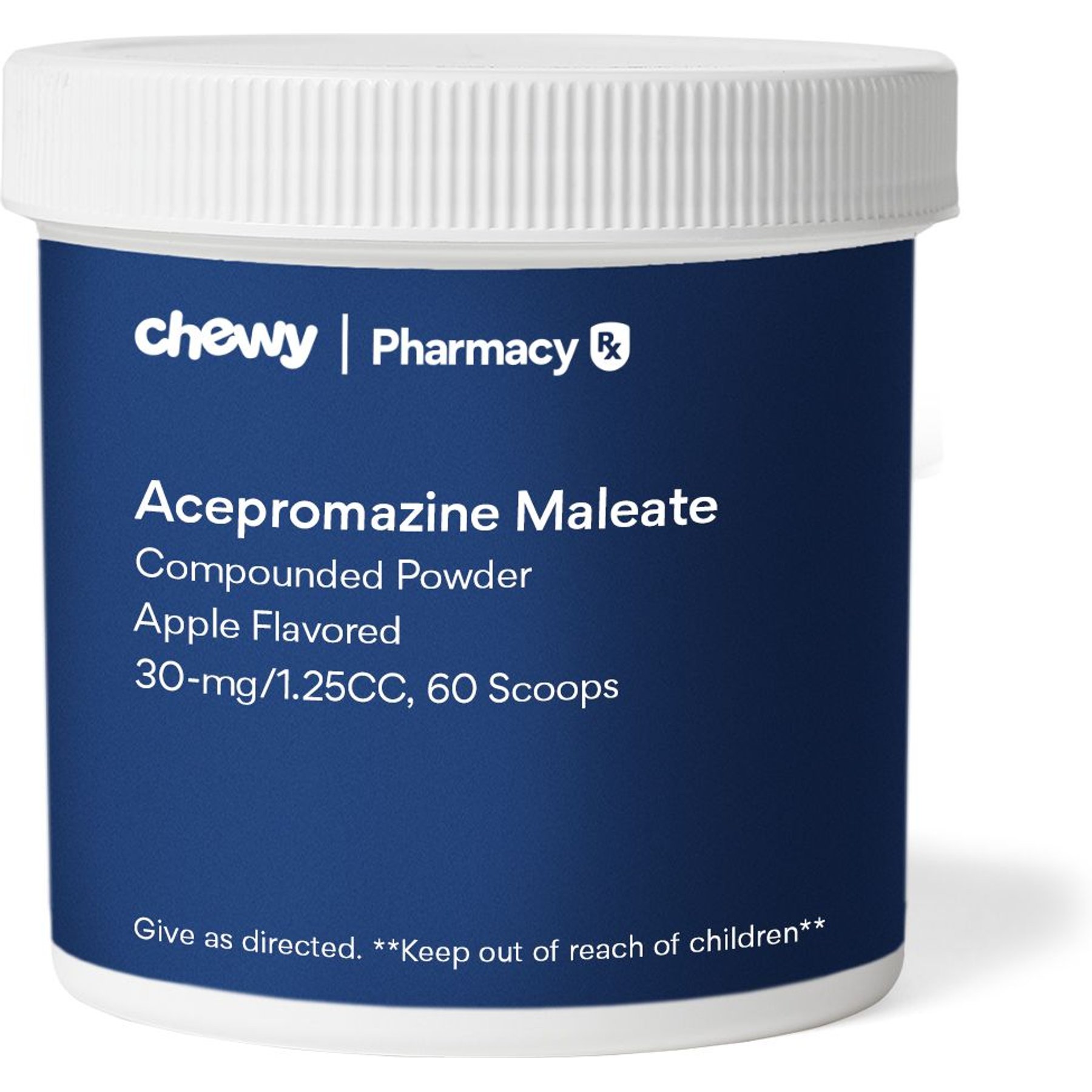 Acepromazine Maleate Compounded Apple Powder, 30 mg/1.25CC scoop, 60 scoops for Veterinary use