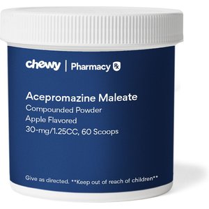 Acepromazine Maleate Compounded Powder Apple Flavored for Horses, 30-mg/1.25CC, 60 Scoop