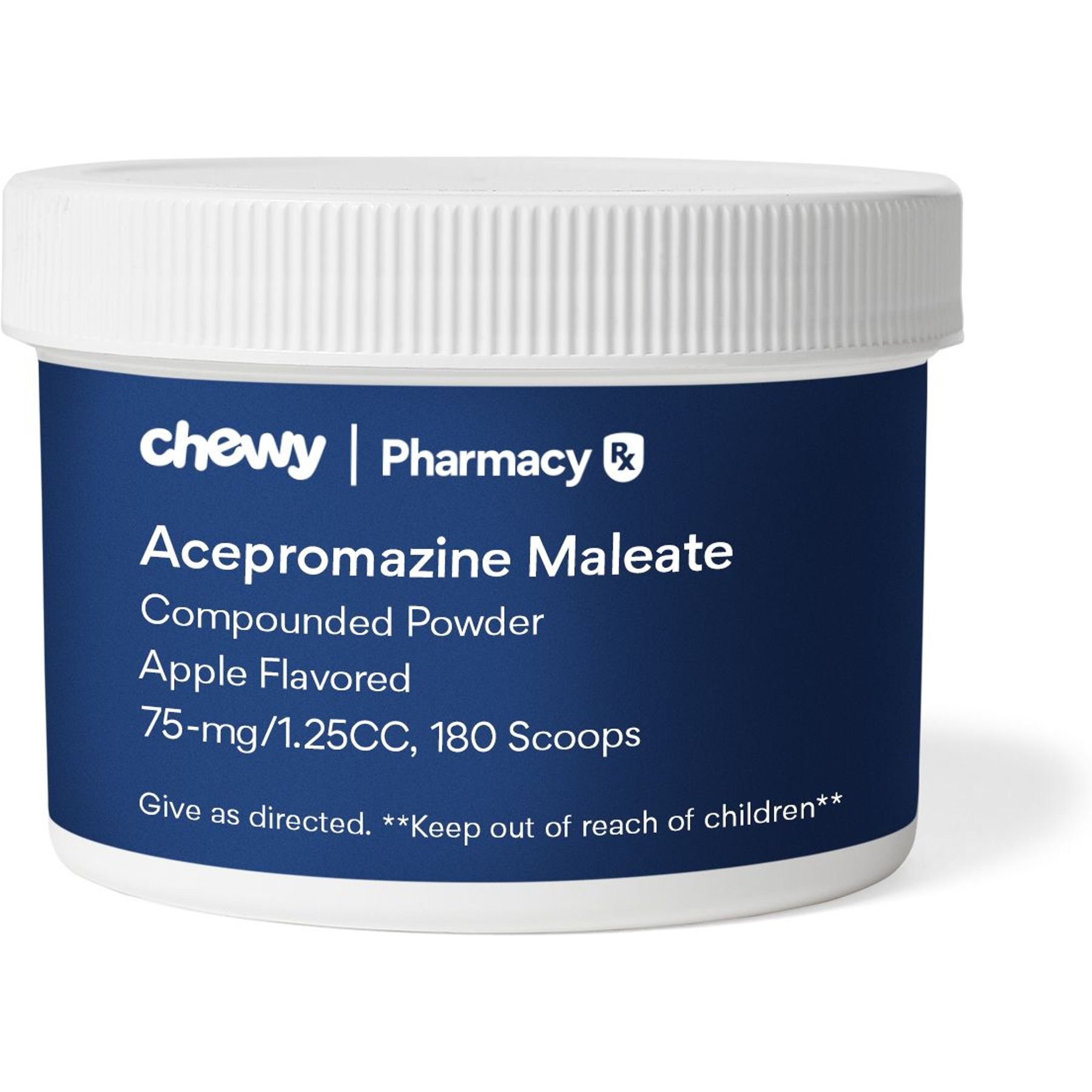 Acepromazine Maleate Compounded Apple Powder, 75 mg/1.25CC scoop, 180 scoops for Veterinary use