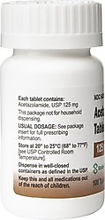 Acetazolamide (Generic) Tablets, 125-mg, 30 tablets slide 2 of 4
