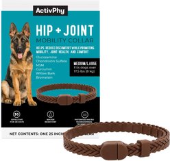 ActivPhy Hip & Joint Mobility Dog Collar, Medium/Large