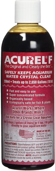 ACUREL F Aquarium Water Clarifier, 250-mL bottle