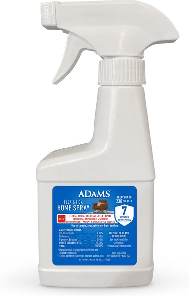 Mites Hamster Flea Spray ADAMS Flea Tick Home Spray, 8-fl Oz Bottle