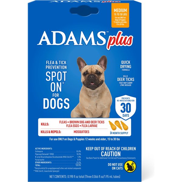 Adams Flea & Tick Spot Treatment for Small Breed Dogs