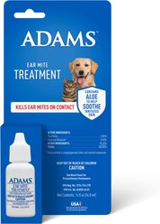 Adams Ear Mite Treatment for Dogs & Cats, 0.5-fl oz bottle