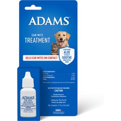 Adams Ear Mite Treatment for Dogs & Cats, 0.5-fl oz bottle