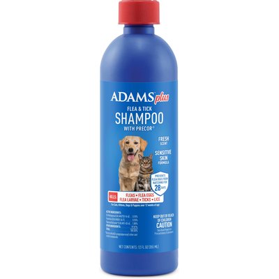 ADAMS ADAMS Plus Flea & Tick Shampoo Sensitive Skin for Cats & Dogs, 12-fl oz bottle