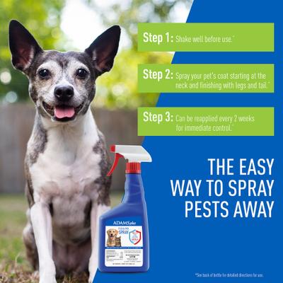 Show full view: Adams Plus Flea & Tick Spray for Dogs & Cats, 32-fl oz bottle slide 4 of 13