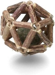 Addicted Atomium Madnip Natural Wood Cat Toy with Ball