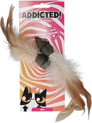 Addicted Mice Madnip Natural Wood Cat Toy with Feathers