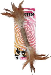 Addicted Stick Madnip Natural Wood Cat Toy with Caterpillar & Feathers