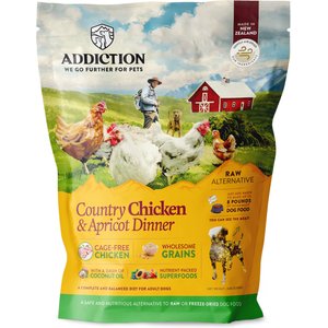 Addiction Country Chicken & Apricot Dinner Raw Dehydrated Dog Food, 2-lb bag