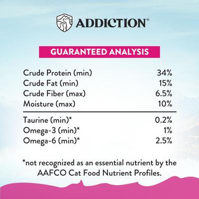 Show full view: Addiction Grain-Free Duck Royale Skin & Coat Health Dry Cat Food, 4-lb bag slide 7 of 9