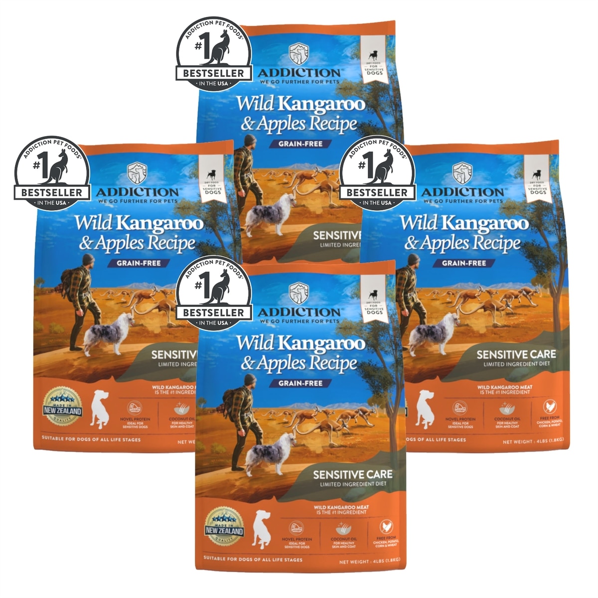 ADDICTION Grain-Free Wild Kangaroo & Apples Limited Ingredient