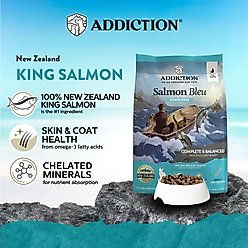 Addiction Grain-Free Salmon Bleu Skin & Coat Health Dry Cat Food, 4-lb bag slide 2 of 8