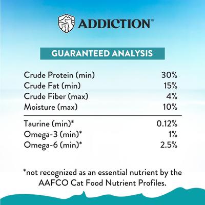 Show full view: Addiction Grain-Free Salmon Bleu Skin & Coat Health Dry Cat Food, 4-lb bag slide 7 of 10