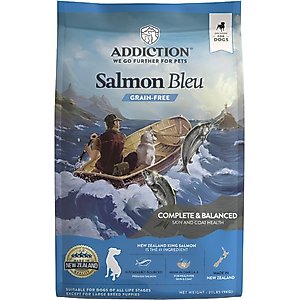 Addiction Grain-Free Salmon Bleu Skin & Coat Health Dry Dog Food, 20-lb bag