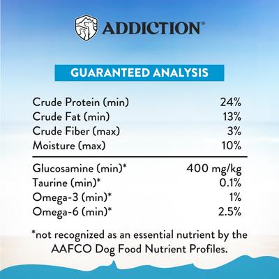 Show full view: Addiction Grain-Free Salmon Bleu Skin & Coat Health Dry Dog Food, 20-lb bag slide 7 of 11