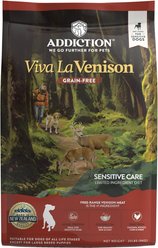 Addiction Grain-Free Viva La Venison Limited Ingredient Diet Dry Dog Food, 20-lb bag