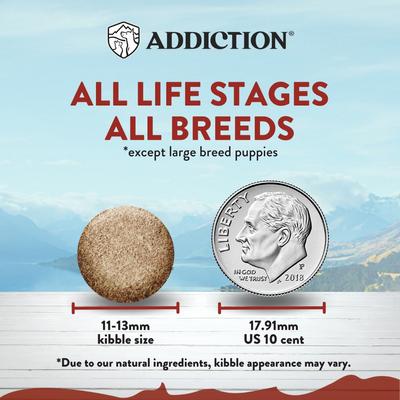 Show full view: Addiction Grain-Free Viva La Venison Limited Ingredient Diet Dry Dog Food, 20-lb bag slide 4 of 12