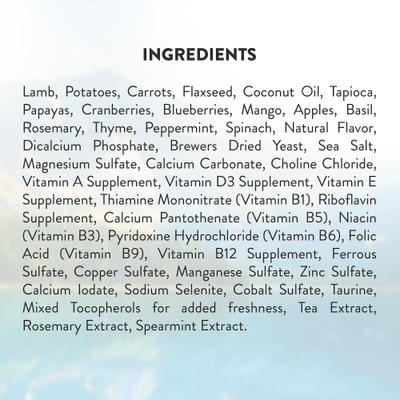 Show full view: Addiction Herbed Lamb & Potatoes Raw Dehydrated Dog Food, 2-lb box slide 8 of 12