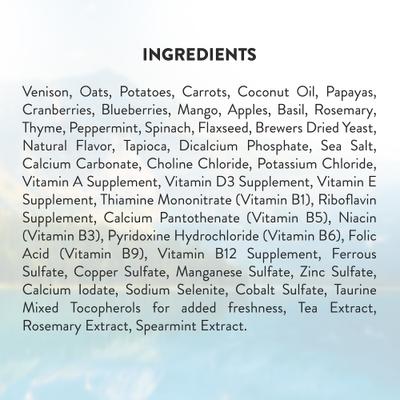 Show full view: Addiction Homestyle Venison & Cranberry Dinner Raw Dehydrated Dog Food, 2-lb box slide 8 of 11